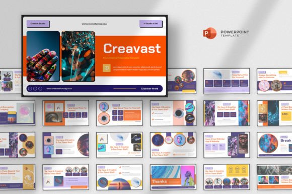 Preview of Fun & Creative Powerpoint Template PowerPoint template