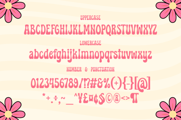 Groovy Summer Font PNG with transparent background - Preview 6