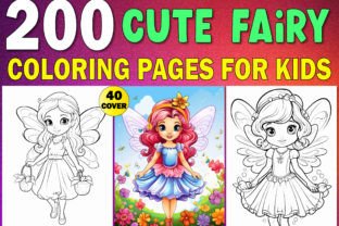 KDP Cute Fairy Coloring Book for Kids Graphic by Creative Design ...