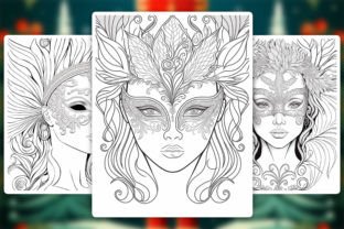 Mardi Gras Coloring Page for Adult - 100 Graphic by ekradesign ...