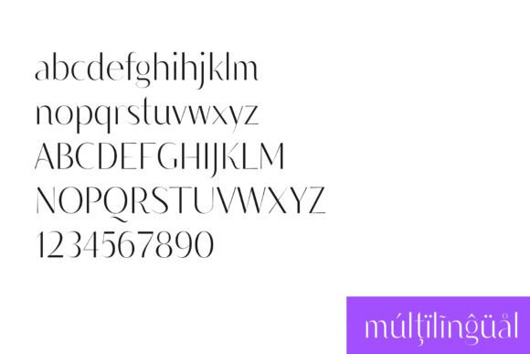 Modestic Display Font PNG with transparent background - Preview 1