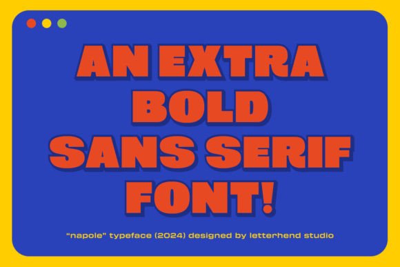 Napole Font PNG with transparent background - Preview 4