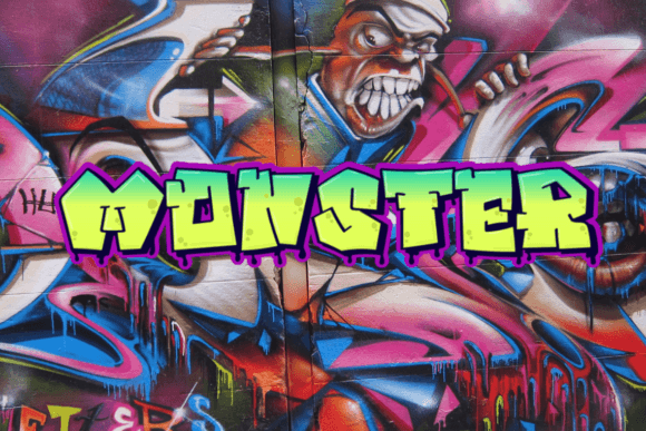 Queen Street Graffiti Font PNG with transparent background - Preview 2
