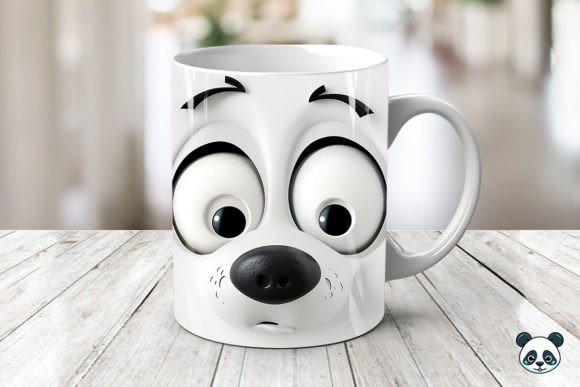 Sarcastic Dog Face 3D Mug Wrap