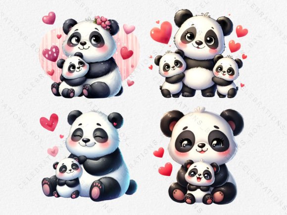 Watercolor Cute Mother's Day Clipart PNG