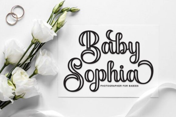 Black Sample Outline Font - Preview 1