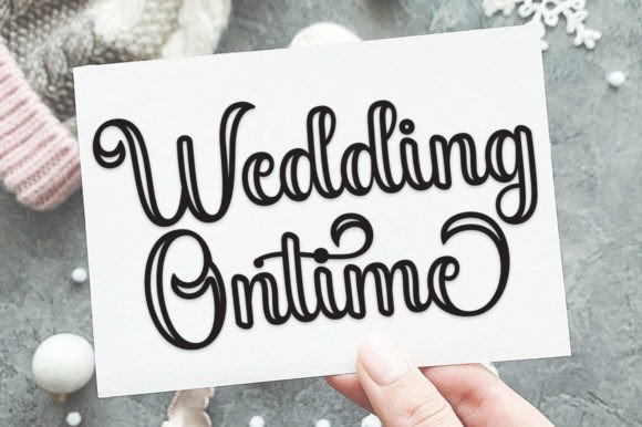 Black Sample Outline Font - Preview 2
