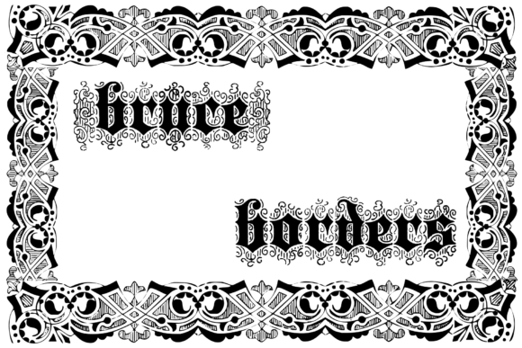Bruce Borders Polices Dingbats Police Par Intellecta Design