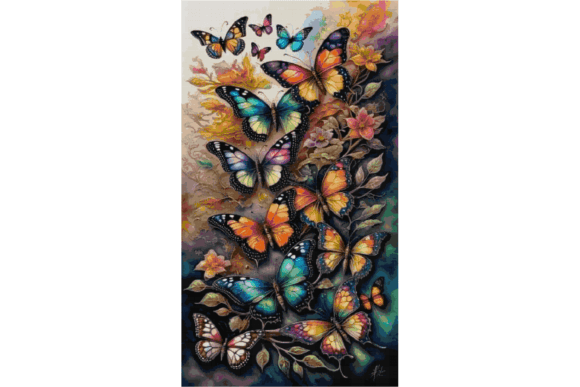 Butterfly Counted Cross Stitch Pattern