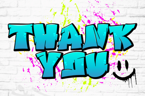Cool Street Graffiti Font PNG with transparent background - Preview 2