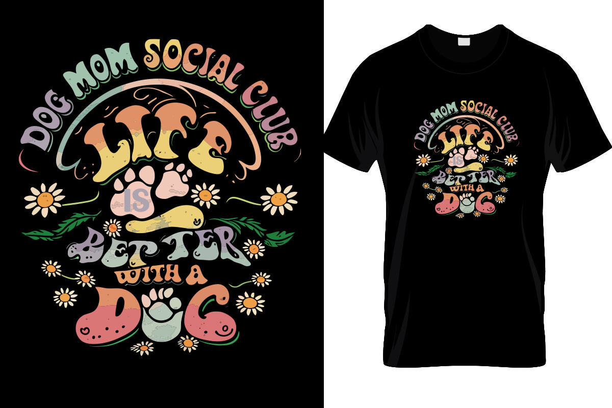 Dog Mom Social Club PNG Sublimation Graphic by mamtaj019838 · Creative ...