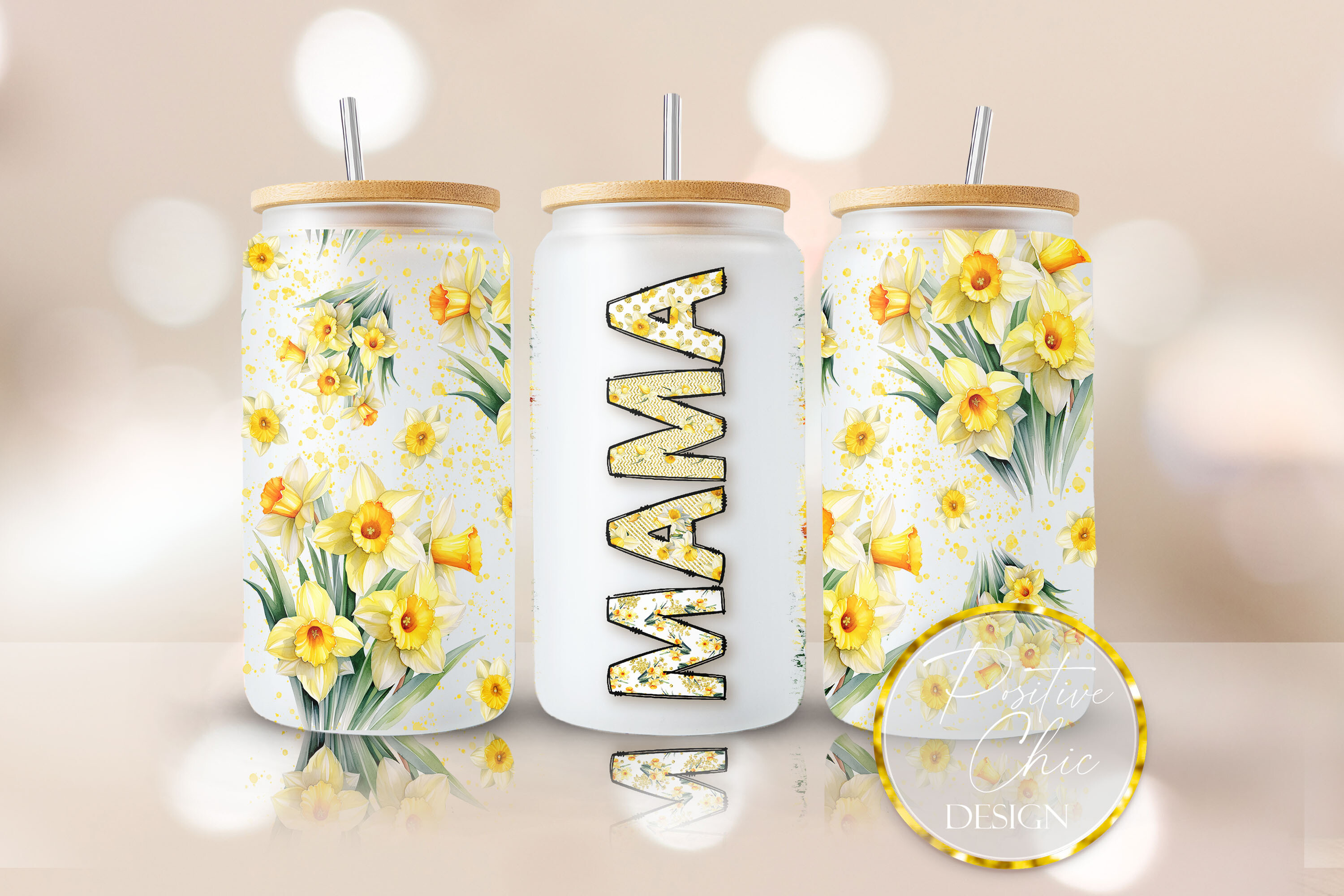 Mama Libbey Glass Can Wrap PNG UVDTF Graphic by PositiveChic · Creative ...