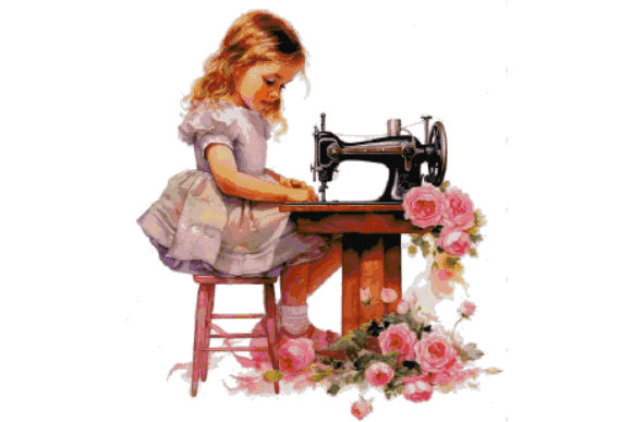 Sewing Machine Counted Cross Stitch PDF