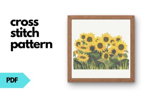 Sunflower Field Cross Stitch Pattern
