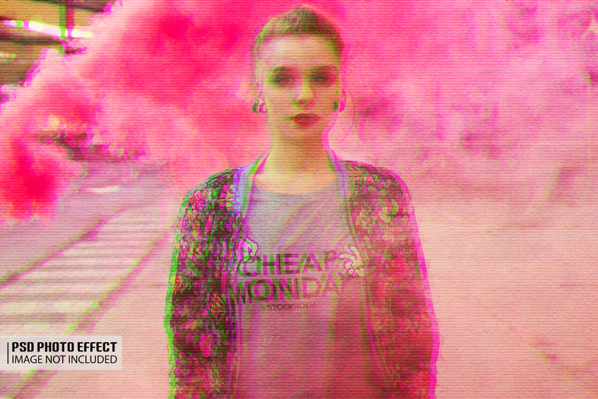 Color Pixel RGB Split Double Color Photo Graphic by sadhincosta128 ...