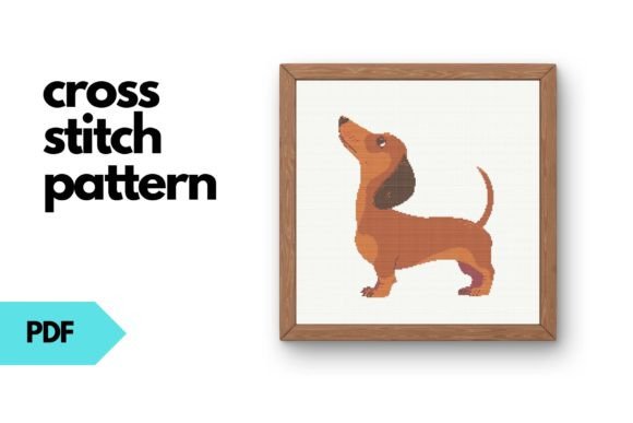 Dachshund Cross Stitch Pattern