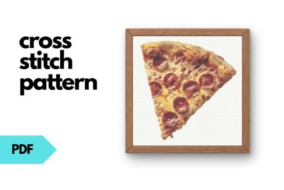 Pizza Slice Cross Stitch Patten