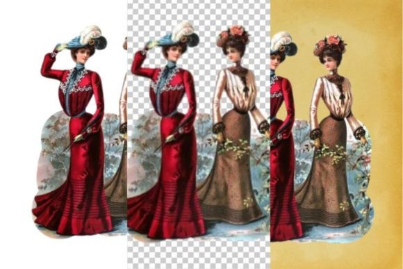 Vintage French Fashion Wall Art Print 16