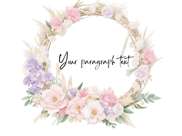 Wildflower Wedding Invitation Template