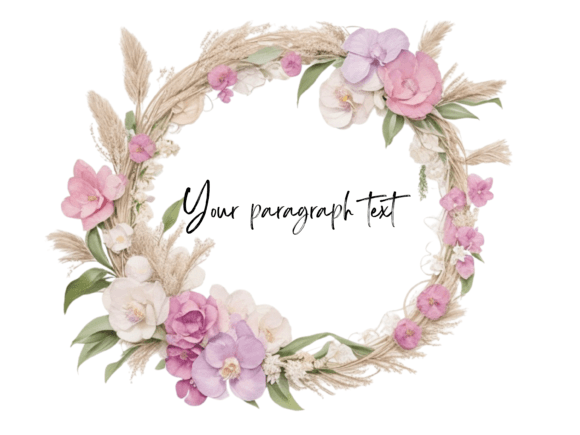 Wildflower Wedding Invitation Template