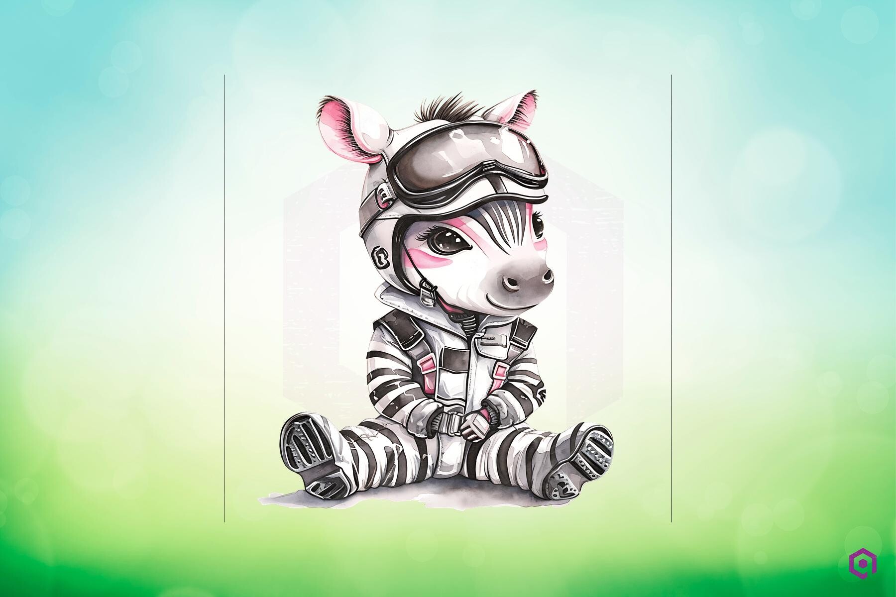 Zebra Racer Zebra Racer Clipart PNG Graphic by Quoteer · Creative Fabrica