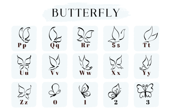 Butterfly Font - Preview 2