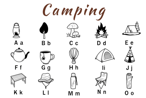 Camping Font - Preview 1