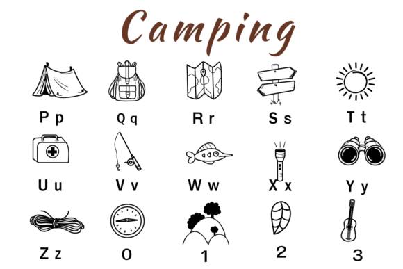 Camping Font - Preview 2