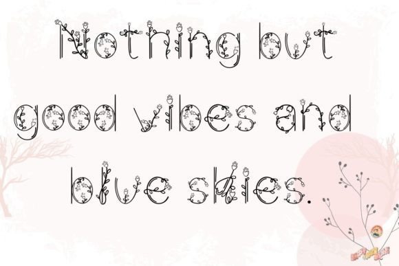 Floral Sweet Font - Preview 1