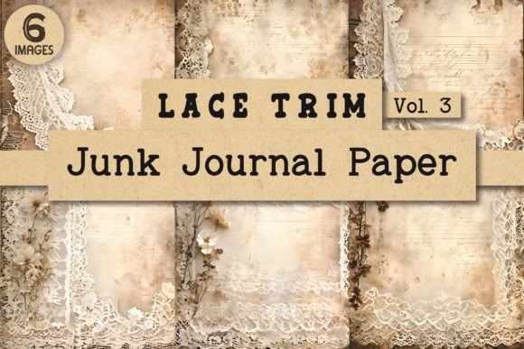 Lace Trim Junk Journal Paper Vol. 3