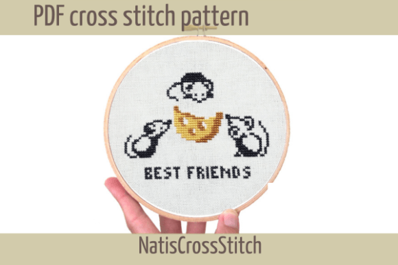 Best Friends Cross Stitch Pattern