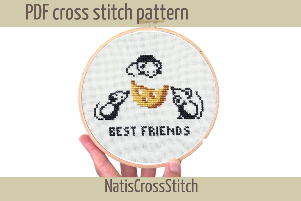 Best Friends Cross Stitch Pattern