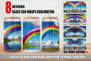 Glass Can Rainbow in Sky Graphic by Artnoy · Creative Fabrica