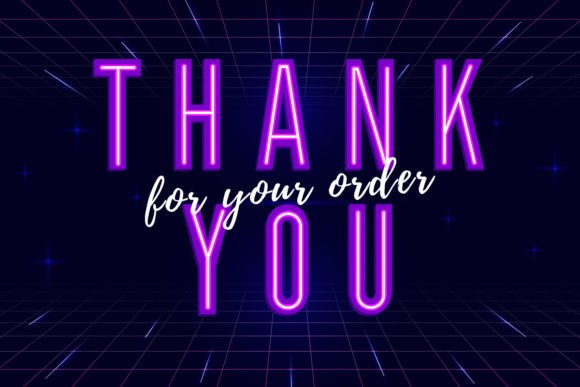 Neon Purple Font PNG with transparent background - Preview 5