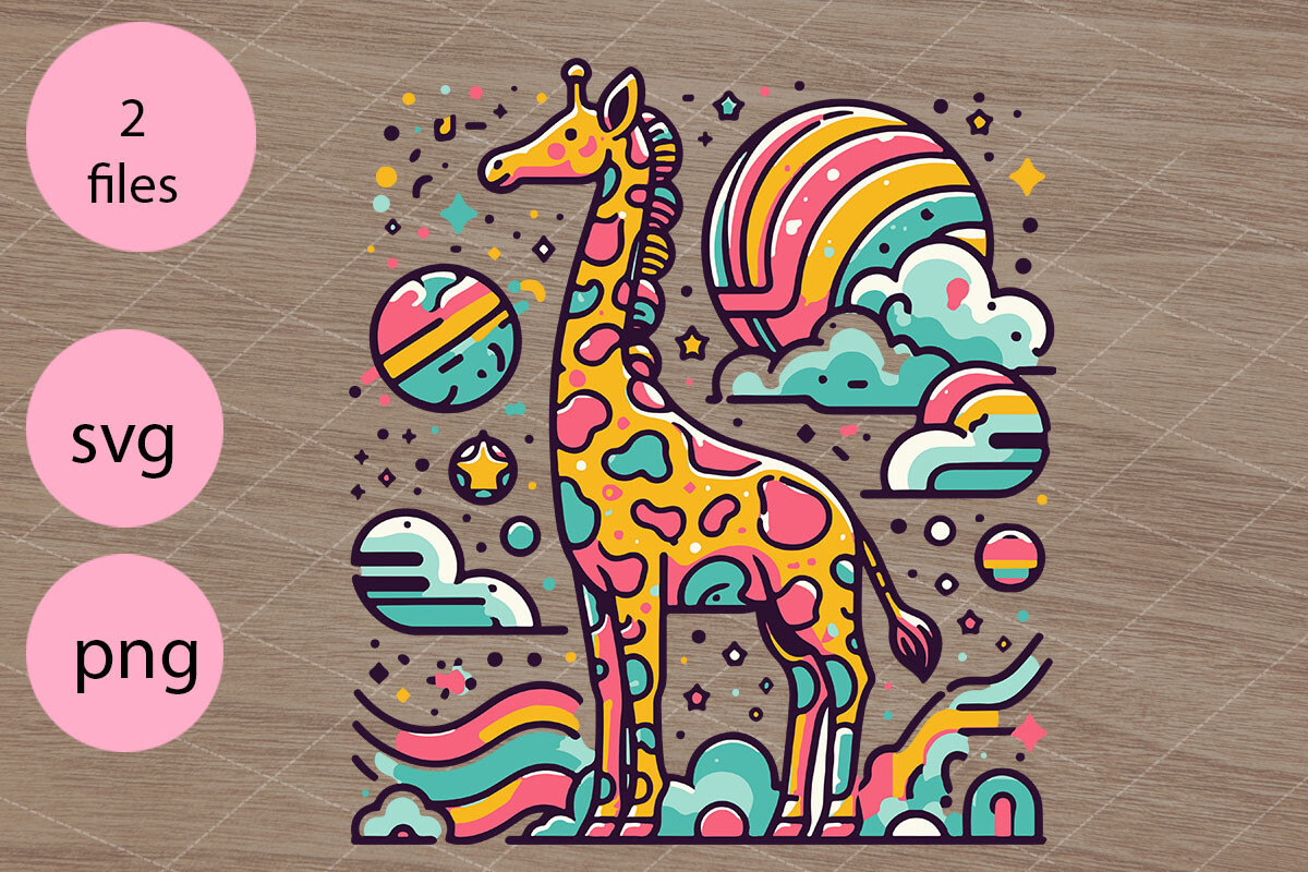 Giraffe Svg,eps,png,clipart,sublimation Graphic by mini · Creative Fabrica