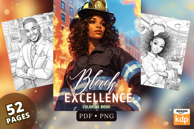 Black Excellence - Coloring Book Graphic by Sahad Stavros Studio ...