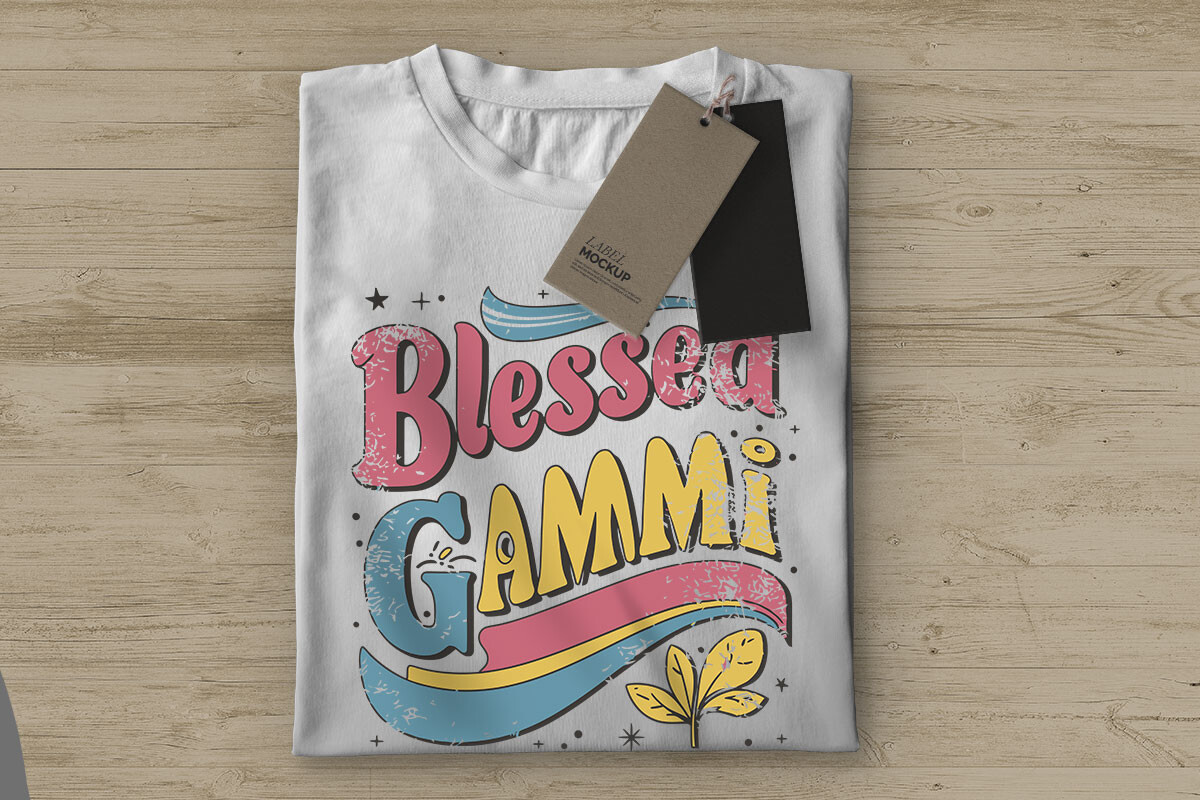 Blessed Gammy SVG, Retro Varsity Design Graphic by mamtaj019838 ...