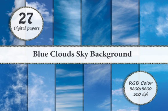 Blue Clouds Sky Background