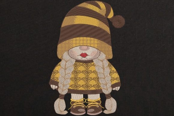 Cute Yellow Gnome Girl