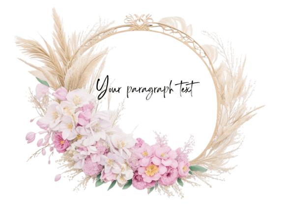 Flower Wedding Invitation Template