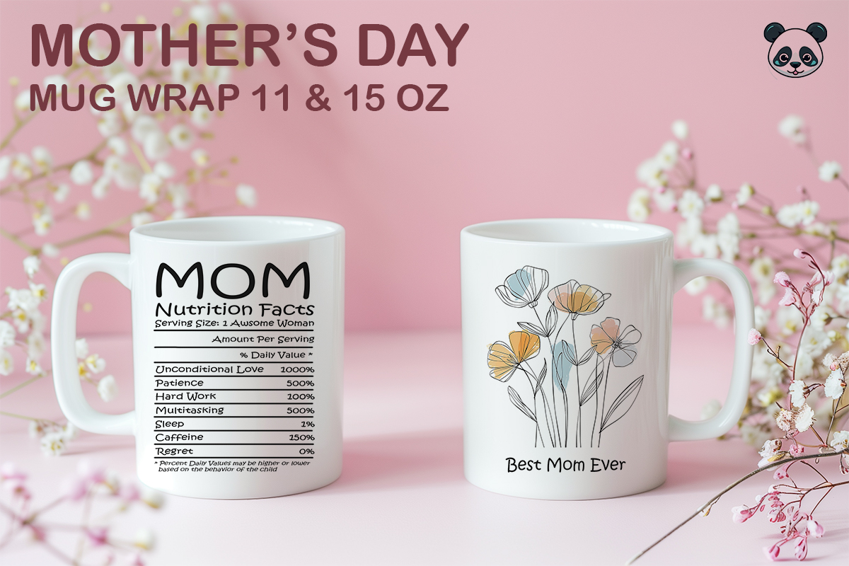 Mother's Day Mug Wrap Sublimation Graphic by Pandastic · Creative Fabrica