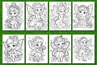 200 Cute Fairy Coloring Pages for Kids Graphic by Razia Sultana ...