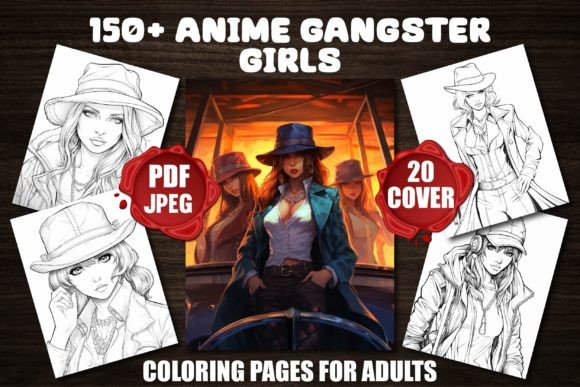 Anime Gangster Girls Coloring Pages