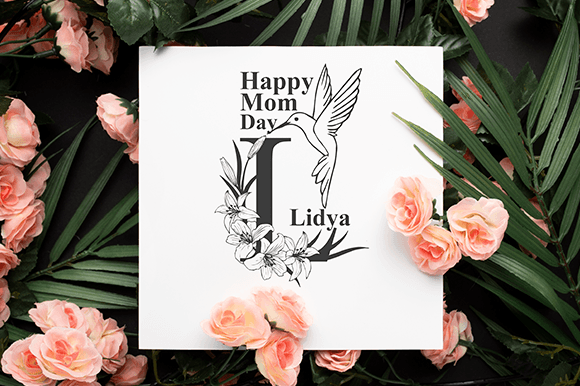 Bird Lily Flower Font - Preview 4