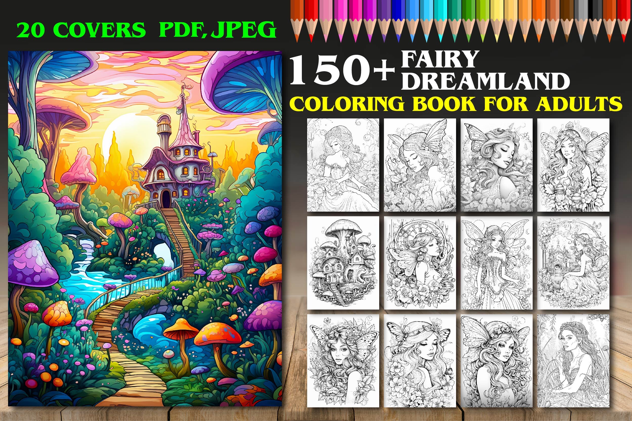 Fairy Dreamland Coloring Pages