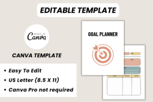 Goal Planner Canva Template Graphic by DIGITAL PRINT BOX · Creative Fabrica