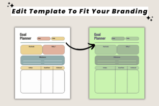 Goal Planner Canva Template Graphic by DIGITAL PRINT BOX · Creative Fabrica