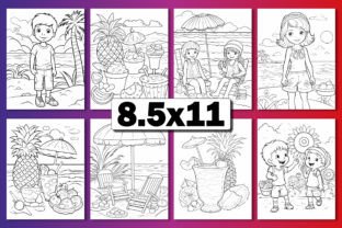 KDP Summer Coloring Pages for Kids Graphic by Creative Design ...