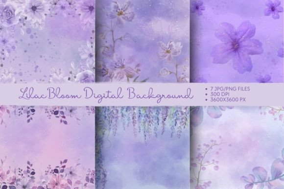 LilacBloom Digital Background