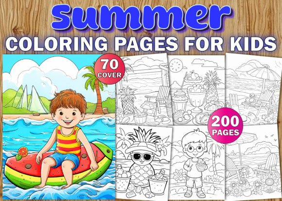 Summer Coloring Pages for Kids